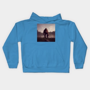 Sasquatch in Nature Kids Hoodie